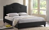 Modern Bed with Upholstered Headboard