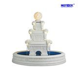 Large Home & Garden Decoration Sandstone LED Lighting Water Fountain