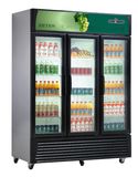 Three Glass Door Beverage Display Chiller Freezer Cooler