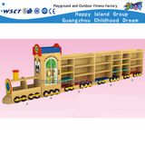 Wooden Toy Train Modeling Cabinet for Kids Wooden Role Play (HB-04802)