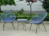 Steel 3PCS Moder Furniture Circular Set by Table+Chairs