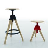 Special Design Round Europe Beech Wood Restaurant High Bar Stool (SP-UBC328)