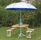 Outdoor Wooden Portable Folding Tables and Chairs