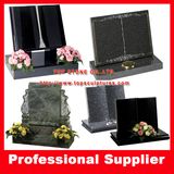 Granite Books Scrolls Headstone Tombstone Upright