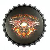 Club Decoration 42cm Tinplate Beer Cap & Wall Metal Plaque