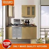 Hangzhou New Style Solid Wood Veneer Kitchen Cabinet