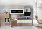 Small Kitchen Cabinet Design with Simple Look But Full Appliances