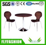 Metal Frame Wooden Dining Coffee Table for Home (DT-15)