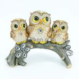 Home Interior Standing Resin Decorative Owl Sculpture Statue