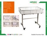 Supermarket Wire Dump Bin Promotion Counter Promotion Desk Foldable Promotion Table