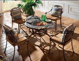 Outdoor /Rattan / Garden / Patio / Hotel Furniture Cast Aluminum Chair & Barbecue Table Set (HS3165C &HS 6122DT&HS 5003RC & ICE BUCKET)