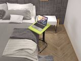 Portable Folding Mini Bedside Staff Table in Bedroom