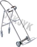 Stainless Steel Medical Trolley for Oxygen Cylinder Trammer in Hospital