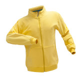 Mens Full-Zip Cotton Casual Outdoor Yellow Colour Hoodie Sweatshirt with Customized Logo
