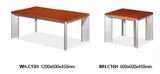 Modern Design Wooden and Metal Base Receptional Coffee Table