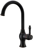 Black Surface Antique Style Bathroom Basin Faucet