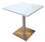 Modern Hotel Table Customized Solid Surface Dining Table