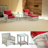 Comfortable Outdoor Leisure Garden Coffee Set by Aluminum with PE-Rattan (YT622)