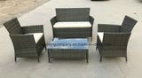 3PCS Rattan Chair and Coffee Table