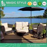 European Wicker Sofa Garden Rattan Sofa Outdoor Rattan Sofa Set (Magic Style)