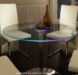 Clear Tempered Glass Dining Table