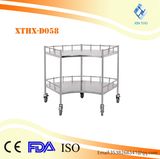 Factory Direct Price Ce ISO Approved Stainless Steel Hospital Moving Instrument Trolley