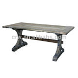 Dt-4019-1 Classic Recycle Elm Furniture Dining Table
