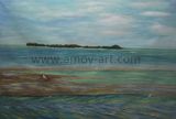 100% Handmade Seascape Oil Painting on Canvas for Home Decoration