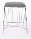 Metal Restaurant Stackable Wire Counter Barstools Dining Chairs