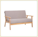 Europe Solid Wood Leisure Single & Double Wood Frame Sofa