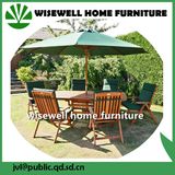 Wood Type Folding Outdoor Furniture with Umbrella