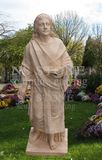 Solid Beige Jesus Marble Statues Nss-075