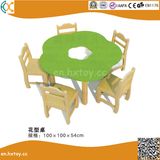 Kids Wooden Flower Shape Table for Preschool