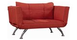 High Armrest Fashion Design Two Folded Sofa Bed