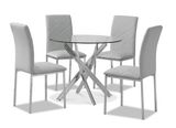 Outdoor Kitchen Dining Set Glass Table (DT002)