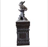 Granite Sea Turtle Cremation Pedestal Monument