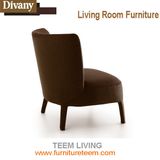 Copper Stainless Steel Tube Armrest Chair, Cowhide Leather Living Room Chair