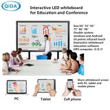 Newest Design 86'' Interactive Touch Screen Writing Board LCD Display