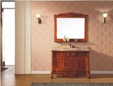 Traditional Rubber Solid Wood Bathroom Cabinet