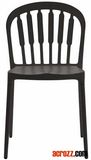Patio Banquet Plastic Stackable Windsor Chair