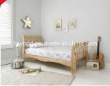 Single Bed in Natural with Sleigh Design