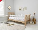 Single Bed in Natural with Sleigh Design