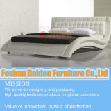 White Leather Bed Popluar in Europe