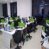 Curved Shape Corian Office Desks Acrylic Workstations Computer Desk