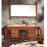Classic Solid American Ash Bathroom Sink Cabinet (GSP14-020)