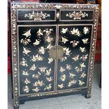Asia Furniture Antique Reproduction Painted Cabinet (LWB151)