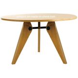 Round Jean Prouve Gueridon Wood Table for Cafe Restaurant (SP-RT456)