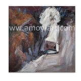 Handmade Brown Cow Oil Paintings Farm Art for Home Decor
