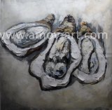 Big Oysters Oil Painting American Farm Art for Home Decor