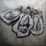 Big Oysters Oil Painting American Farm Art for Home Decor